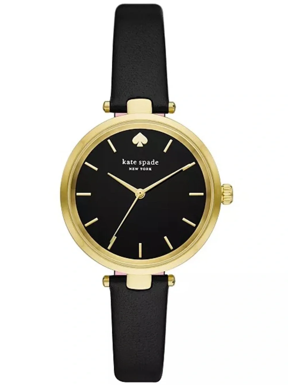 Kate Spade Women's Holland Black Leather Watch 28mm, KSW9048